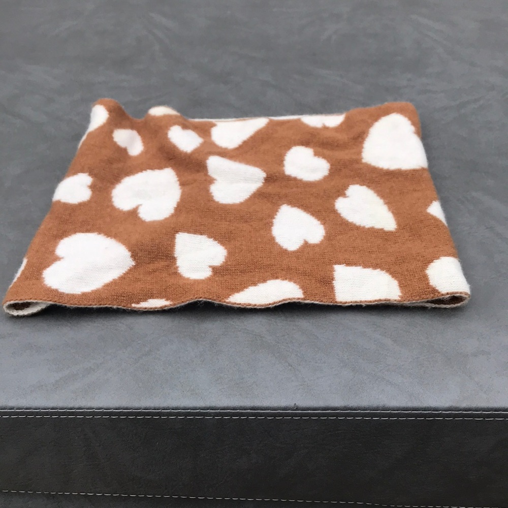 J. Crew neck heart scarf